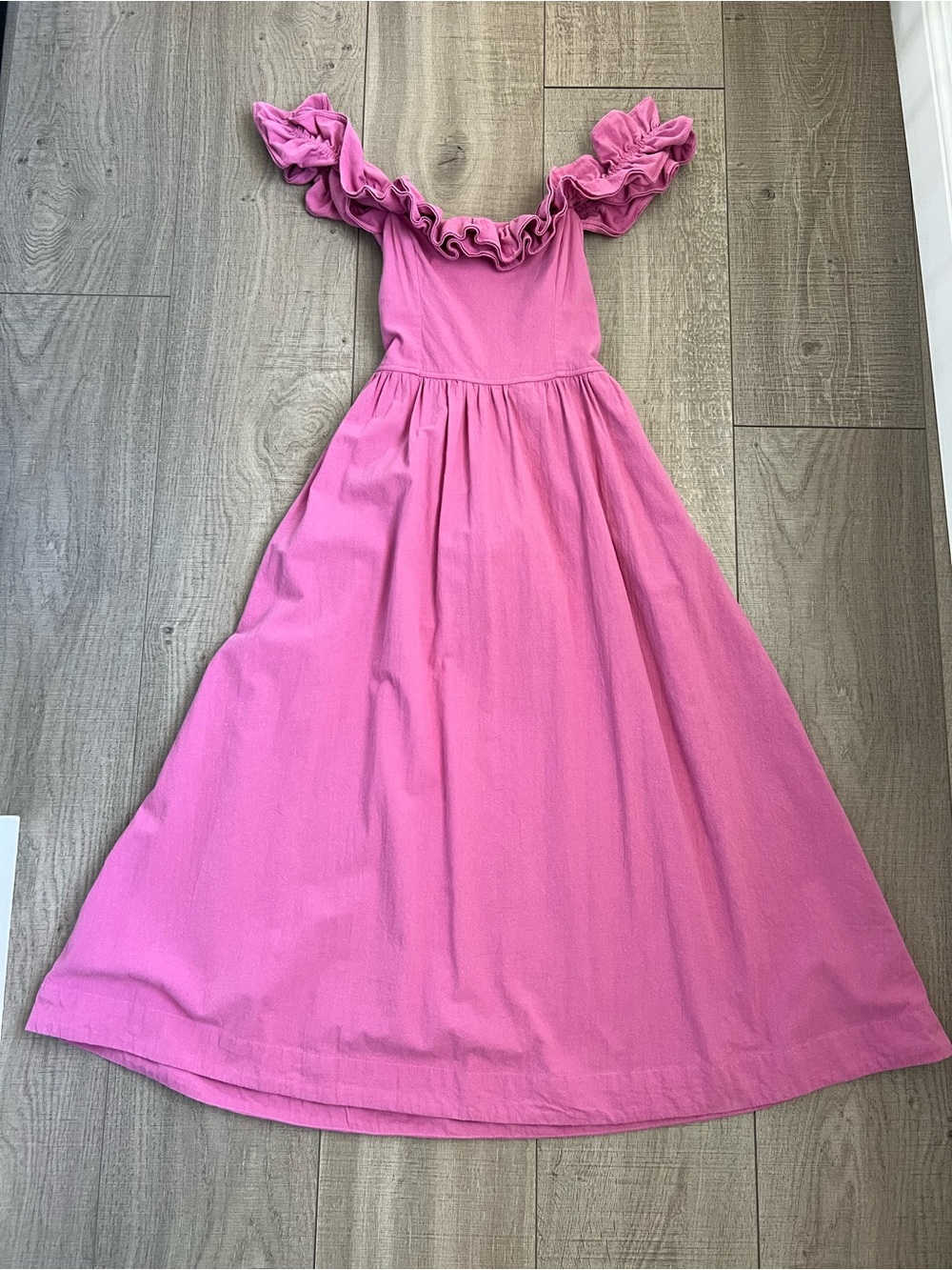 Free People Ruffle It Up Midi Dress Size Small - Picture 3 of 16